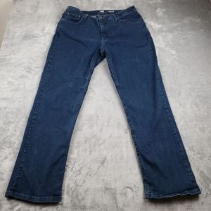 Lee Riders Jeans Womens 16 M Blue Relaxed Fit Straight Leg